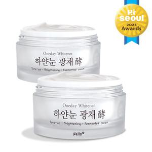 넬라 하얀눈 광채 톤업크림 50g, 2개 /기미 잡티 화이트닝