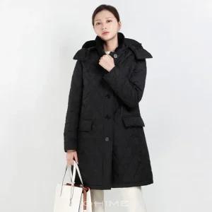 (국내당일출고) 자켓 NEW 데레햄 여성 퀼팅 롱 80712341/807921 블랙