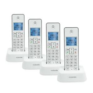 모토로라 무선전화기 본품 IT.5.1XA 3+1 화이트/발신자표시/한글메뉴/스피커폰/벨소리무음기능/수신번호음