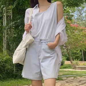 핫핑 잇츠닝 코튼U넥 나시티
