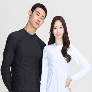 [기타][스마티너] 골프 이너 웨어 남성 여성 냉감 쿨 티셔츠 자외선 차단 긴팔 경량 이너웨어