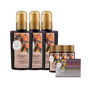 과일나라 컨퓸 아르간 화이트머스크 트리트먼트 에센스 헤어오일 120ml/25ml x 3개 + 파우치