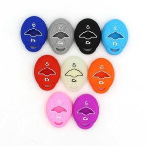 실리콘 키 커버 케이스 미니 쿠퍼 S 원 R5 컨버터블 R50 R53 고무 포브 쉘 자동차 스타일링 2
