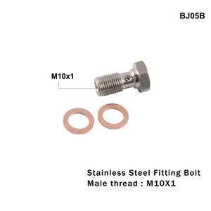 오토바이 모터 바이크 유압 브레이크 오일 호스 라인, 밴조 피팅 스테인레스 스틸, M10x1 AN3, M10x1.25
