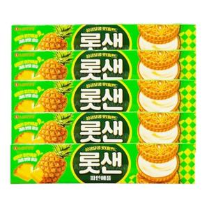 롯데샌드 파인애플 105g 5개