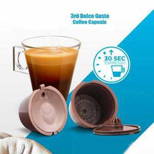캡슐 POD 재사용 한 Dolce Gusto 커피 3rd 플라스틱 리필 가능 호환 Nescafe