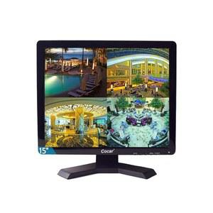15인치 CCTV BNC 모니터 VGA HDMI AV, 4:3 HD 디스플레이 LCD 보안 화면, 감시 카메라 STB PC 1024X768 해상도 내장 스피커 오디오 내장/출력