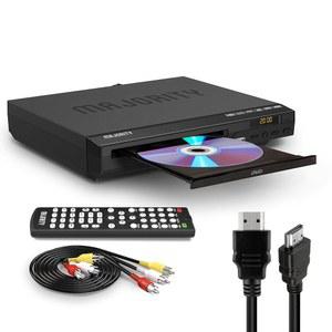 TV용 HDMI DVD 플레이어 | 스마트 1080P 지역 무료 USB, CD 및 MP3가 포함된 미니 케이블, RCA 케이블 리모컨 포함 다수