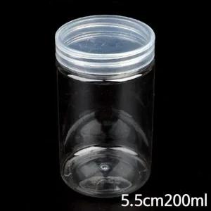 원형 플라스틱 보관 용기 5.5cm 200ml X20개