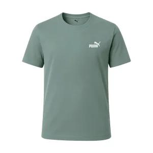 푸마 PUMA 에센셜 투컬러 NO.1 스몰로고 남성 반팔티 반팔 티셔츠 다크 그린 684717-30