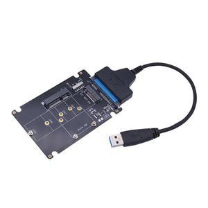 어댑터 확장 카드 M.2 NGFF Bkey MSATA SSD-SATA 직렬 포트 USB3.0 전송 박스 라인 SSD ssd 변환기