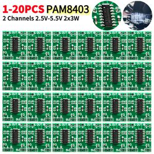 PAM8403 오디오 파워 앰프 모듈 2.5V-5.5V 2 채널 미니 보드 아두이노용 클래스 D USB 서플라이