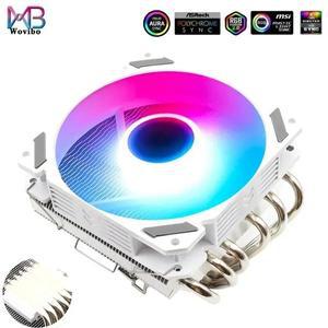 ARGB CPU 라디에이터 FAN 로우 프로파일 쿨러 슬림 RGB Pwm 4 핀 120mm LGA 1150 1151 1155 1200 1700 2011