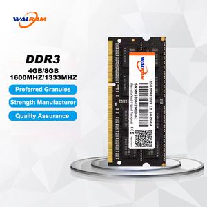 Walram 내장 노트북 메모리 RAM DDR3 1600MHz DDR3L 8GB 4GB 1333Mhz 1.35V 1.5V 240pin Sodimm 노트북용 1