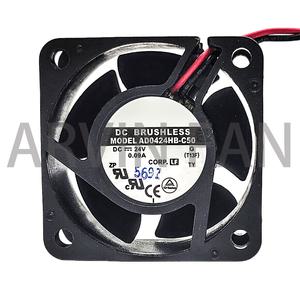 AD0424HB-C50 서버 인버터 컴퓨터 케이스 축 냉각 FAN 40mm 4cm 24VDC 70mA