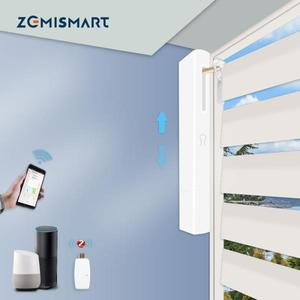 Zemismart Zigbee 디밍 가능 커튼 드라이버 창문 셔터용 태양 전지 패널 블라인드용 쉐이드 투야 알렉사 구