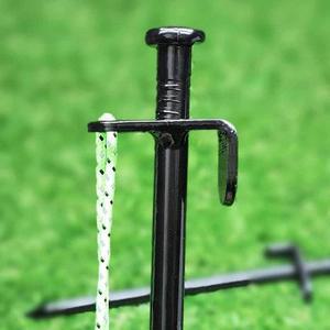 [MENOEEV7_53D4]블랙 고무링 캠핑 단조팩 텐트 팩 20cm