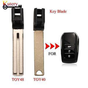 원격 스마트 자동차 키 삽입 도요타 하이랜더 랜드 크루저 RAV4 교체 언컷 TOY40 TOY48