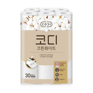 코디 코튼화이트 30m, 30롤, 1개