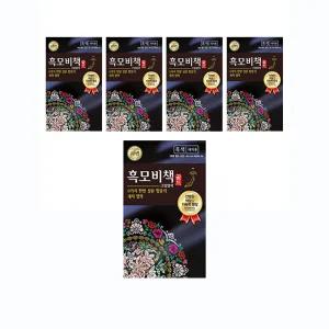 리엔 흑모비책골드 염색약 흑색, 90g, 5개