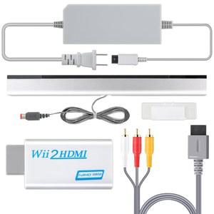 롱롱진 얼티밋 4 IN HDMI 코드 닌텐도 WII 케이블로 게임과 바 키트 모험을 증폭하세요 게임 전원 및 어댑터 호환됩니다 AV 컨버터 센서