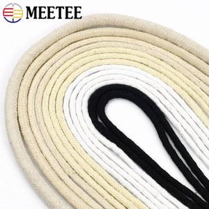 MEETEE 코튼 로프 코어 스피닝 코드 가방 장식용 꼬인 스레드 가정용 섬유 DIY 공예 액세서리 20 미터 4MM 6MM 8MM 10MM