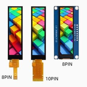 SPI TFT LCD 풀 컬러 스크린 모듈, ST7789 드라이브 IC 76x284 스트립 스크린, 2.25 인치, 8 핀, 10 핀