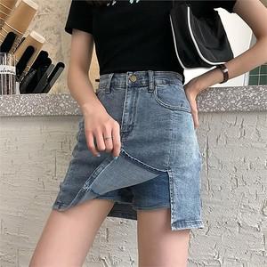[오노마] ONM 활동성 편한 트임 포인트 여성 데일리 데님 치마바지  8947955)