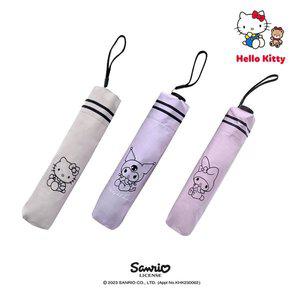 [산리오] 3단 UV 자외선 차단 우산 양산 미니 가벼운 경량 쿠로미 마이멜로디 양우산