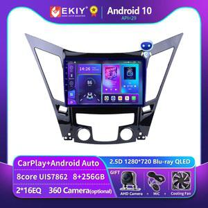 EKIY T900은 현대 쏘나타 YF 안드로이드 올인원 2009 Din 2013 2015 2014 2011 2010 멀티미디어 차량용 플레이어 GPS BT용 2호 네비게이션 시스템 라디오 DVD