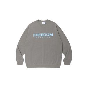 프리덤 피셔 로고 스웨트 셔츠 (그레이)