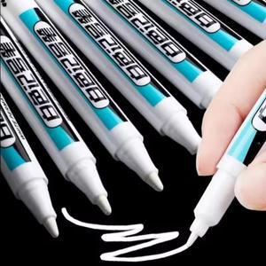 5/1Pcs Oily White Marker Pen Graffiti Waterproof Gel Tire Notebook 0.7mm