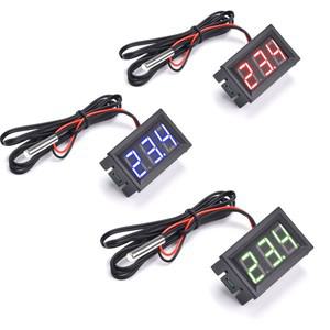 DC4  30V 자동차 온도 모니터 패널 미터 측정  -50-120C 프로브 용 미니 전자 LED