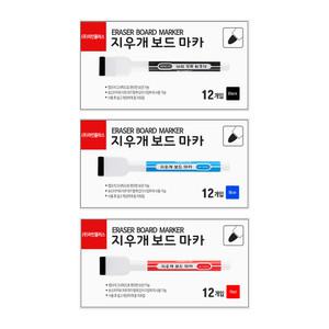 라인플러스 지우개 보드 마카(1갑/12개입)