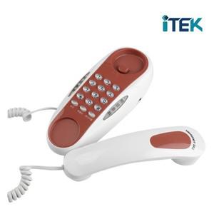 아이텍_ 탁상 벽걸이겸용 유선전화기 IK-710 착신램프 벨소리음량조절