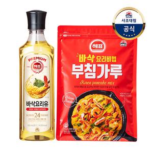[사조대림] 바삭요리유 500ml x1병 +부침가루1kg x1개