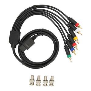 RGB RGBS 다기능 복합 케이블 코드 안정적인 컴포넌트 AV 케이블 4 BNC 헤드 NGC N64 SFC SNES용