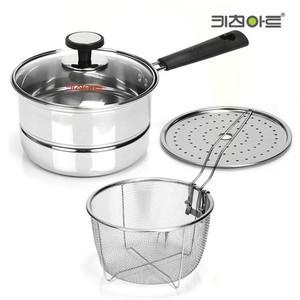 미니 찜기 국수 스텐 편수냄비 16cm 라면 멀티냄비