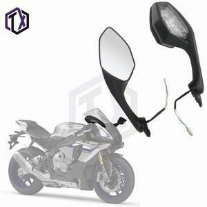 방향 표시기가 있는 오토바이 LED 백 Yamaha Yzf R1 2015-2021 YZF R6 2017-2021 용 사이드