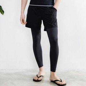 남자일체형4부반바지레깅스 남성하의 (WFGLG35)