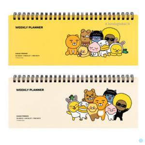 카카오프렌즈 위클리 주간 플래너 스케줄러 2종 세트