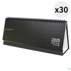 2025 위클리 플래너 캘린더 주간 스케줄러 블랙 30개