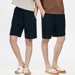 [파라고나]공용 지퍼형 솔리드 트레이닝 5부 반바지
