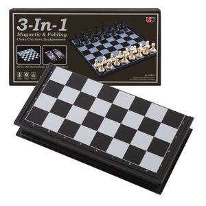 [무료배송] 접이식 자석 체스판(31cmX31cm) 3in1 보드게임