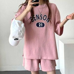 [오노마] ONM 여자 여름 트레이닝 운동 복 세트 반팔