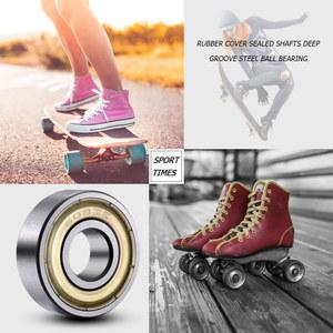 10 개 608ZZ 볼 베어링 금속 단일 행 ABEC-7 깊은 홈 미니어처 베어링 스케이트 보드 스케이트 스쿠터 바퀴 샤프트 도구