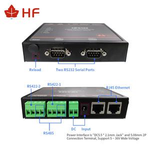 미션 변속기 컨버터 변환기 서버 Hf5122 Rj45 Rs232 485/422 이더넷 프리 Rtos 2 포트 Hf5111b 와 동일