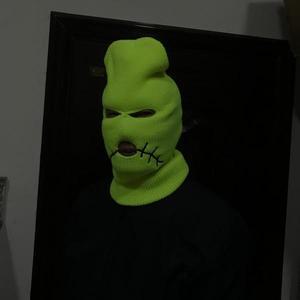 일반캡 잭 커버 네온 발라클라바 마스크 모자 겨울 그린 할로윈 파티 오토바이 자전거 스키 사이클링