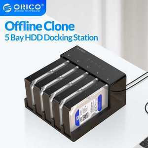저장장치액세서리 5 베이 USB 3.0-SATA HDD 도킹 스테이션 하드 드라이브 오프라인 클론 케이스