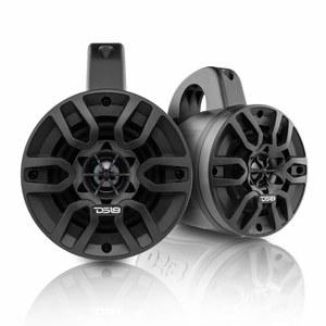 DS18 하이드로 NXL-4TP /BK 블랙 마린 타워 스피커 u2013 4, 2-Way, 150W Max, 50W RMS, 100% UV 안정적, IPX5 마린, 4옴 - 모든 요소, UTV, ATV 및 지프(페어)용